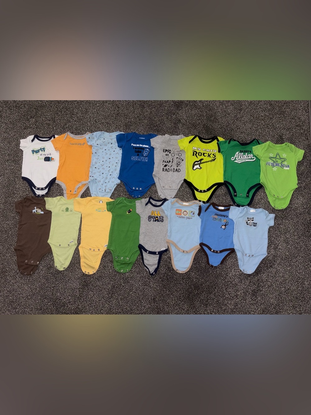 0-3 Months Short Sleeve Bodysuits